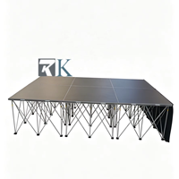 Plateforme en contreplaqué, scène en aluminium, support en aluminium, scène mobile pour mariage, spectacle, exposition, événements musicaux