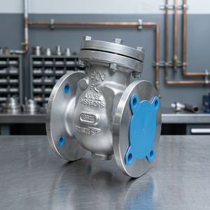 Válvula de Retención de Columpio de Acero al Carbono WCB 150LB, Válvula Antirretorno con Brida NRV ASTM A216 API 6D BS 1868, Válvula Industrial para Agua - Product Image 2