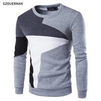 Nouveau Pull Homme Tendance 2025 – Pull-over Patchwork Printemps-Automne à Manches Longues et Col Rond – Haut Décontracté pour Homme