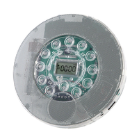 Lecteur CD portable transparent personnalisé en usine avec prise en charge de la clé USB, Bluetooth intégré et haut-parleur pour étudiants et usage domestique, en plastique