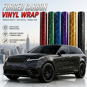 Vinilo para Envoltura de Autos en Fibra de Carbono Forjada, Acabado Brillante o Mate, Decorativo, Autoadhesivo, Impermeable, con Liberación de Burbujas, Protector de Vehículos - Product Image 1