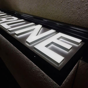 حروف LED مخصصة مضاءة من الأمام، حروف قناة LED، حروف ثلاثية الأبعاد من الفولاذ المقاوم للصدأ، لافتات LED مضاءة للاستخدام الخارجي للأعمال التجارية - Product Image 3