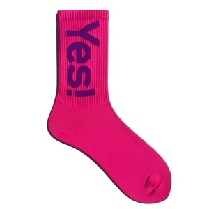 High Quality Designer Custom Crew Grip <b>Socks</b> – Double Line Floral Pattern Embroidery Logo Yoga Pilates <b>Socks</b> for Women - Product Image 3