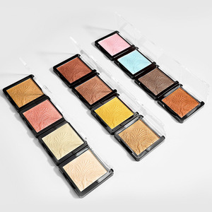 Palette de fard à joues unique pour le visage, poudre scintillante pressée, bronzant végétalien, <span class=keywords><strong>illuminateur</strong></span> de maquillage - Product Image 1