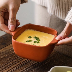 <span class=keywords><strong>ชาม</strong></span>เซรามิกทรงกลมสำหรับอุ่นอาหาร,<span class=keywords><strong>ชาม</strong></span>เซรามิกสองหูพร้อมฝาปิดสำหรับใส่ไมโครเวฟ - Product Image 2