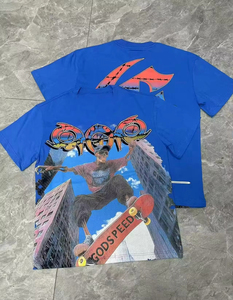 T-shirt vintage oversize pour homme Oses, haute qualité, 240 grammes, 100% coton, tricoté, streetwear, t-shirts graphiques, impression DTG, street - Product Image 2