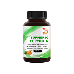 Cápsulas de Hierbas Naturales al por Mayor de Fábrica con Extracto de Cúrcuma y Pimienta Negra, Cápsulas de Curcumina que Apoyan la Función Cognitiva - Product Image 1
