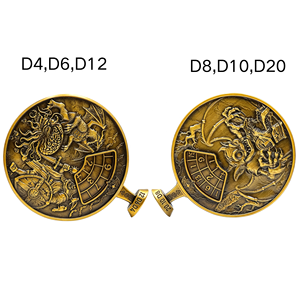Rueda <span class=keywords><strong>de</strong></span> Dados Metálica Giratoria <span class=keywords><strong>de</strong></span> Alta Resistencia, 213g, Aleación <span class=keywords><strong>de</strong></span> Zinc, Doble Cara, para Juegos <span class=keywords><strong>de</strong></span> Mesa DND RPG - Product Image 4