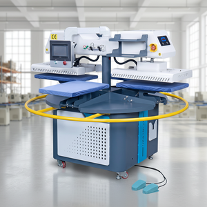 Prensa de sublimación automática J 40 60 para <span class=keywords><strong>tela</strong></span>, máquina de transferencia de calor neumática DTF de cuatro estaciones con 16 20 para logotipos de camisetas - Product Image 1