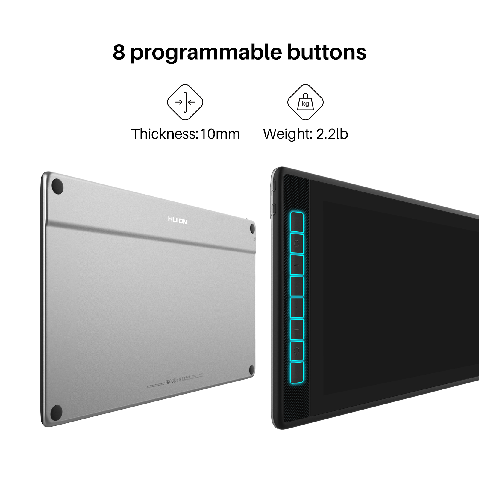 HUION Kamvas Pro 13 16(2.5K) - Versatile Digital Drawing Tablet