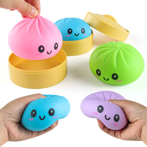 Dumpling Squishy Glitter Dumpling Glitter Dumplings Squishy with Box Dumplings Sensory Squeeze Toy for Stress - Product Image 2