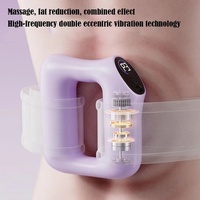 Appareil de beauté vibrant USB rechargeable 8 vitesses pour la relaxation musculaire profonde, la combustion des graisses et le remodelage corporel, idéal pour l'abdomen et la réduction des graisses fasciales