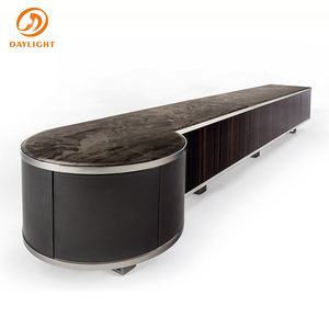 Soporte de mármol marrón moderno para <span class=keywords><strong>tv</strong></span>, mueble de sala de estar, armario de almacenamiento con cajones, personalizado de Fábrica de foshan - Product Image 3