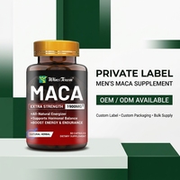 Capsules de racine de maca pour hommes adultes - Complément énergétique et vitalité à base de plantes naturelles avec Ashwagandha, Ginseng et Tribulus