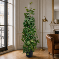 Plante artificielle de lierre vert de 100 cm de haut, feuilles réalistes en forme d'érable, résistante aux UV et à l'eau, fausse plante en pot pour villa et hôtel