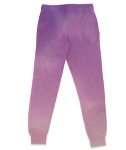 Unisex Bear Purple Pullover Joggers Streetwear Outfit Polyester/Cotton Tie Dyed Eco-Friendly All Seasons Hoodie Sweatpants Set - Product Image 4