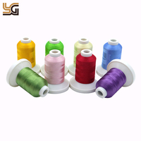 Ensemble de fil à broder 63 couleurs 120D/2 polyester broderie 550y ensemble de fil à broder