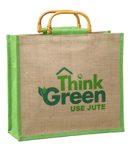 ถุงช้อปปิ้งจากปอกระเจา 100% เป็นมิตรกับสิ่งแวดล้อม พร้อมหูหิ้วแบบ D Cane และการพิมพ์ปลอดสาร Azo สำหรับโปรโมชั่น - Product Image 1