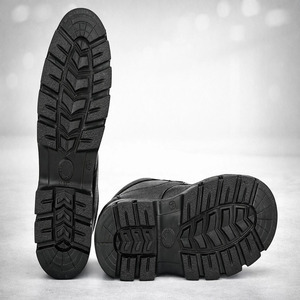 Chaussures de sécurité industrielles pour hommes, en acier, avec embout de protection, bottes de travail en cuir, semelle antidérapante, construction durable, chaussures de protection robustes - Product Image 6