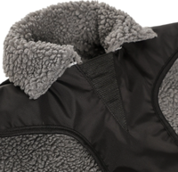 Veste d'hiver pour chien d'extérieur, en polaire réfléchissante épaisse, style classique, imperméable, personnalisable, chaud, quatre pattes