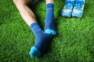 Custom Logo Crew Knitted Cotton Sports <b>Compression</b> <b>Running</b> <b>Socks</b> Breathable & Anti-Bacterial High Quality Wholesale - Product Image 2