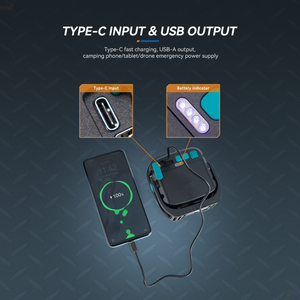 <span class=keywords><strong>Luce</strong></span> <span class=keywords><strong>da</strong></span> <span class=keywords><strong>Lavoro</strong></span> LED Multifunzionale con Gancio Magnetico Forte, Treppiede, per Campeggio e Emergenze - Product Image 4