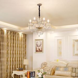 Lampadario di Lusso in Cristallo Dorato, Lampada <span class=keywords><strong>a</strong></span> <span class=keywords><strong>Sospensione</strong></span> Elegante in Vetro <span class=keywords><strong>per</strong></span> Arredamento Casa, Soggiorno, Sala <span class=keywords><strong>da</strong></span> Pranzo, <span class=keywords><strong>Camera</strong></span> <span class=keywords><strong>da</strong></span> <span class=keywords><strong>Letto</strong></span>, Bar - Product Image 4
