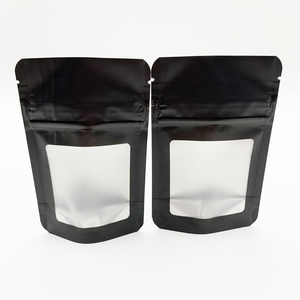 Matte Đen Mylar 1 pound <span class=keywords><strong>Ziplock</strong></span> biểu tượng tùy chỉnh resealable Pouch Zip khóa dây kéo đầy màu sắc bán buôn đứng lên chống trẻ em túi - Product Image 3