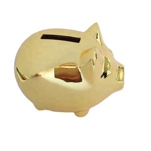 Gold Zinc Alloy Money box