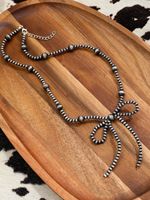 MEILLEUR VENDEUR-Bijoux occidentaux pour femmes Navajo Pearl Bow Knot Choker Necklace