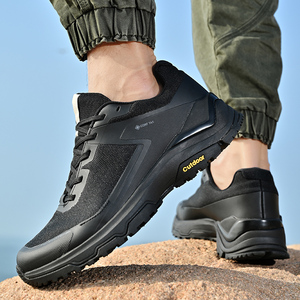 Impermeable New <span class=keywords><strong>Run</strong></span> <span class=keywords><strong>Star</strong></span> Sport Safety Hombres Antideslizante Causa Zapatos de senderismo al aire libre Zapatos de senderismo de estilo para caminar de alta calidad - Product Image 4