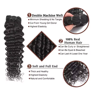 非洲SDD级处女巴西印度人发高品质原生直发未加工全端接发所有颜色 - Product Image 4