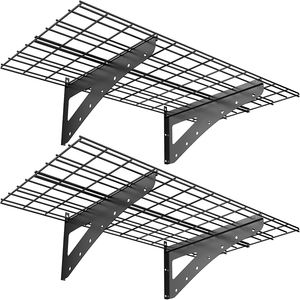 벽 선반 차고 보관 랙 플로팅 선반 헤비 듀티 벽 선반 차고 조직 시스템 - Product Image 1
