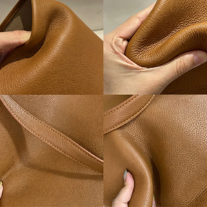 Sac fourre-tout et sac seau en cuir véritable pour femme, imperméable, grande capacité, sac à bandoulière - Product Image 6