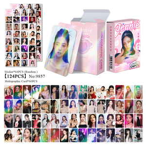 การ์ดโฮโลแกรม BL-DEADLINE 124 ชิ้น มินิอัลบั้มการ์ดรูปภาพ LISA JENNIE <span class=keywords><strong>JISOO</strong></span> การ์ดสินค้าของเหล่าเซเลบริตี้ - Product Image 4