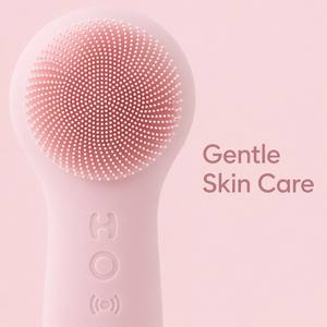 Brosse Nettoyante Visage Électrique en Silicone Multicolore pour Femme avec Tête Chauffante Massante en Métal – Vente en Gros - Product Image 4