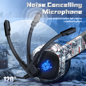 <span class=keywords><strong>Onikuma</strong></span>-auriculares <span class=keywords><strong>K19</strong></span> con cancelación de ruido, cascos de camuflaje de buena calidad para videojuegos con micrófono y micrófono para pc - Product Image 4