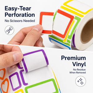 Etiquetas de Vinilo Personalizadas con Nombre, Resistentes al Agua y Aptas <span class=keywords><strong>para</strong></span> Lavavajillas, Rollo de Pegatinas Personalizadas <span class=keywords><strong>para</strong></span> Niños, Escuela, Hogar, Organización y Almacenamiento - Product Image 4