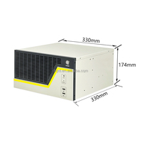 Ordinateur industriel IPC Châssis vertical de montage en rack ATX 7-Slot en alliage d'aluminium et acier avec ventilateur Châssis de serveur personnalisable