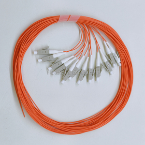 Cables de Fibra Óptica con Logotipo Personalizado, Longitud de Embalaje Personalizada, 12 en 1, 12 Hilos, Cable LC, Revestimiento Naranja LSZH - Product Image 2