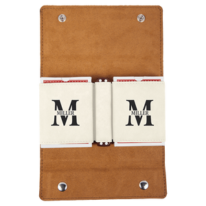 ซองใส่การ์ดหนังเทียมสลักเลเซอร์สำหรับใส่ไพ่, หนัง PU พร้อมโลโก้สั่งทำสำหรับของขวัญส่งเสริมการขาย - Product Image 2