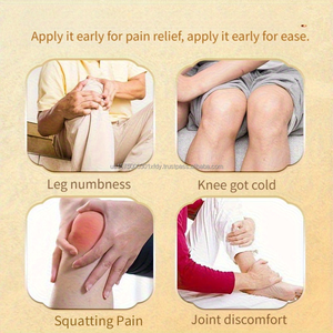 Parches de Moxibustión para Aliviar el Dolor de Rodilla, Almohadillas Térmicas Herbales Naturales de Artemisia para Comodidad Articular, Soporte para la Artritis y Relajación Muscular - Product Image 3