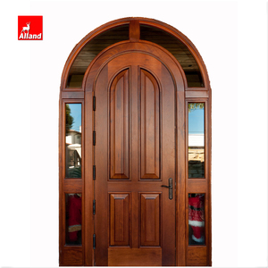 Porta Esterna in Legno di Quercia Massello con Design Tradizionale e Doppio Vetro Oscurato, <span class=keywords><strong>Porte</strong></span> d'Ingresso con <span class=keywords><strong>Finestre</strong></span> Laterali - Product Image 1