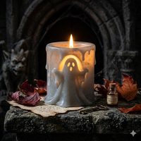 Vente en gros de porte-bougies fantômes d'Halloween, articles de décoration d'Halloween effrayants pour l'intérieur et l'extérieur