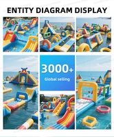 Parque Acuatico géant Gonflable Water Obstacle Course Sports nautiques et divertissement Parc aquatique gonflable flottant personnalisé
