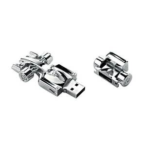 Memoria USB F1 Mini Metálica de 128GB con Logotipo Grabado con Láser, Interfaz USB 3.0, Nuevo Stock - Product Image 2