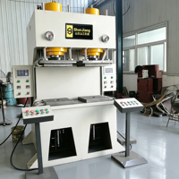 Prensa Hidráulica de Coluna Única/Quatro Colunas 63T/100T, Máquina de Estampagem CNC Totalmente Automática, Prensa Hidráulica para Conformação de Arcos com Motor PLC