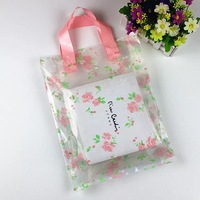 Sacs de shopping réutilisables en HDPE avec poignée souple, imprimés avec un logo personnalisé, imperméables, pour vêtements et chaussures