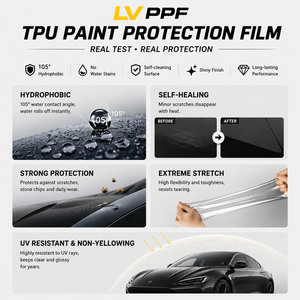 Pellicola Protettiva per Parabrezza Auto in TPU PPF da 6,5 Mil, Ecologica e Resistente agli Urti, a Doppio Strato, Installazione a Secco <span class=keywords><strong>Prima</strong></span> e Dopo PPF - Product Image 3