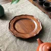 Plat de service en bois massif naturel, idéal pour les aliments, les collations, les fruits et le pain – Vente chaude